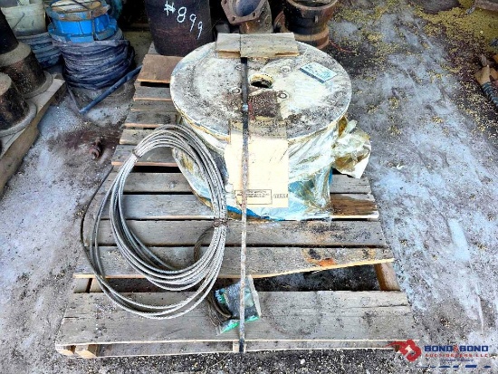 Pallet w/Spool of 3/4" Ungalvanized Steel Wire Rope