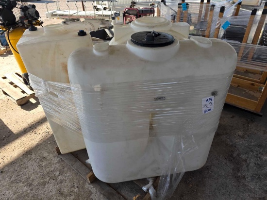 (3) Assorted Polyethylene Storage Tanks