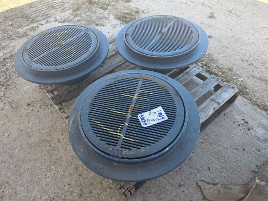 Pallet w/ (3) ZurnFloor/Deck Drain Assemblies