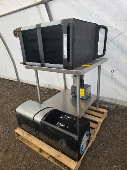 Pallet w/Comm. Robot-Coupe Blixer 3 Series D Food Processer, PRIMO Water Dispenser, Service Cart