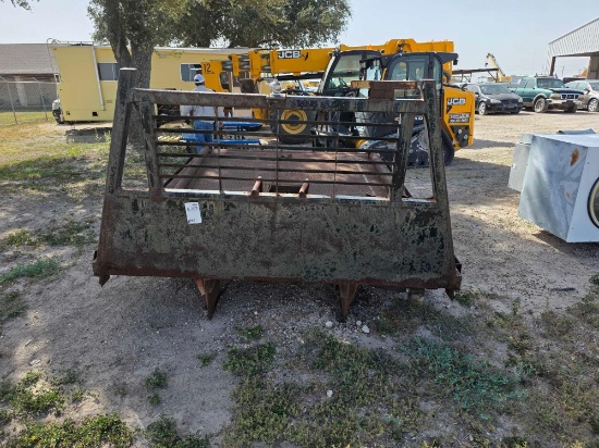 Flatbed Winch Truck Bed w/Headache Rack