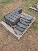 Pallet w/6 John Deere Seed Hopper Assembly Covers, Truck Bed Storage Box