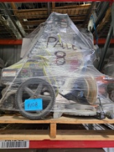 Pallet w/ Ice Maker, Frion Cages, Spray Gun, Sander, Milwaulke Drill, Etc. *OFFSITE, BROWNSVILLE, TX