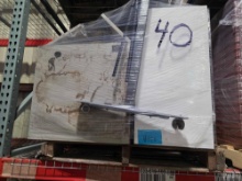 Pallet w/Small Fridge, Small Cabinet, Envelope Sealer, Folding Table, Etc. *OFFSITE BROWNSVILLE, TX