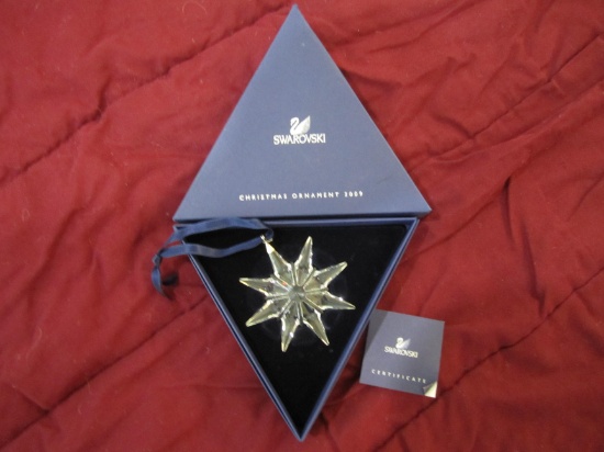 2009 Swarovski Crystal Snowflake- From Austria Original Box