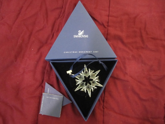 2007 Swarovski Crystal Snowflake- From Austria Original Box