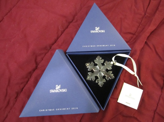 2016 Swarovski Crystal Snowflake- From Austria Original Box
