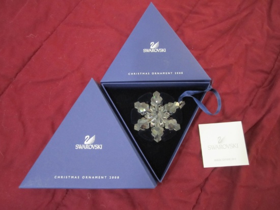 2008 Swarovski Crystal Snowflake- From Austria Original Box