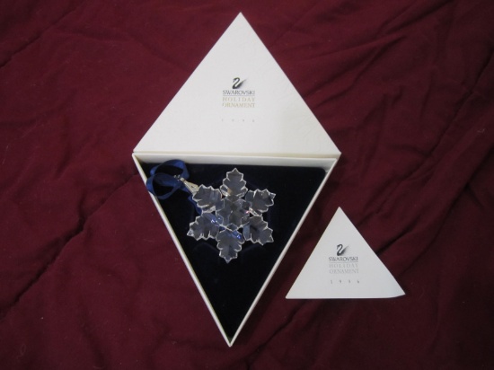 1996 Swarovski Crystal Snowflake- From Austria Original Box
