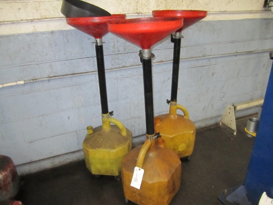 3 OIL DRAINS CONTAINERS