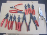 ASSORTED SNAP WRING PLIERS