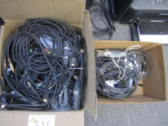 COMPUTER & PRINTER CABLES, USB, CAT 5, ECT