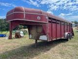 1993 SUPREME 20’ STEEL STOCK TRAILER