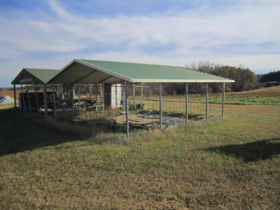 18' X 20' METAL CARPORT SHED (30 DAYS TO MOVE)