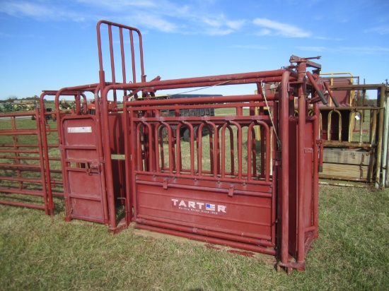 TARTER SQUEEZE CHUTE, SELF CATCH, PALPATION CAGE