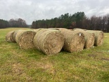 4 X 5 CRAB GRASS & CORN STALKS HAY, NET WRAP, BUYER TO LOAD