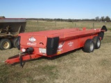 KUHN KNIGHT 1230 EASY SPREAD MANURE SPREADER, 540 PTO, POLY FLOOR (NICE)
