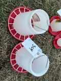 2 CHICKEN FEEDERS