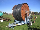LONG IRRIGATION REEL, NELSON 150 GUN, BRIGGS & STRATTON MOTOR