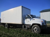 2002 GMC BOX TRUCK, CAT 3126 DSL ENGINE, 6 SD TRANS, 22’ BOX, REAR LIFT GATE, 178,141 MILES,VIN: 1GD