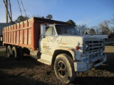 1978 GMC 10-WHEELER, 366 GAS ENGINE, 5 SPD W/ 2 SPD TRANS, 20’ TWIN CYL JOHNNY GREGORY DUMP, AIR BRA