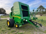 JD 468 MEGAWIDE PLUS BALER, HYD PICKUP, NETWRAP, SHED KEPT