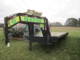 2020 GATOR 25' + 5' GOOSENECK TRAILER, DUAL TANDEM