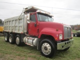 2006 INTERNATIONAL TRI-AXLE DUMP TRUCK, CUMMINS DSL ENGINE, ALLISON AUTO TRANSMISSION, 16' DUMP BED,