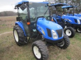 NEW HOLLAD T2320 MFWD, CAB, DSL, HYDROSTAT TRANSMISSION; 255 HOURS