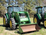 JOHN DEERE 6715 MFWD CAB TRACTOR WITH 740 CLASSIC LOADER