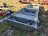 FISH MASTER 1432 ALUMINUM BOAT W/TROLLING MOTOR