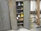 METAL CABINET & CONTENTS