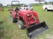 MAHINDRA 1635 MFWD, WITH LOADER AND BACKHOE, SN:90410483, 31.7 HOURS