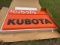 KUBOTA 6’ x 4’ LIGHTED SINGLE SIDED SIGN