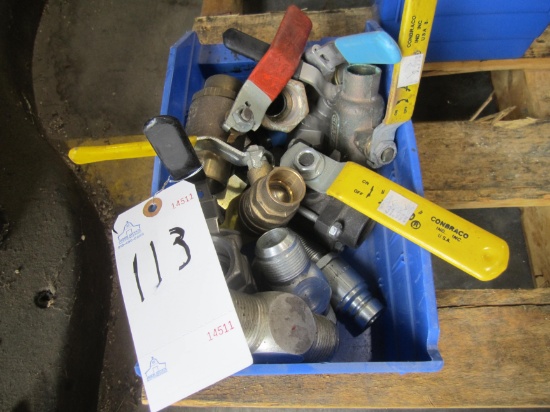 BOX LOT BALL VALVES & TUBES
