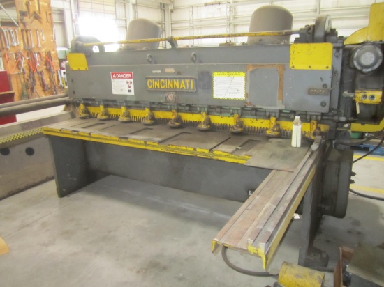 CINCINNATI 1/4" STEEL SHEAR, 3 PHASE