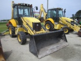 NH B95C BACKHOE, DIESEL, CAB, 4X4, LEFT HAND SHUTTLE, SN:H03371, 1989 HRS