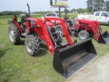 MF2604H, MFWD, SELLS WITH A MF911X LOADER, SINGLE REMOTE, 23.6 HRS