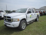 2004 DODGE 1500 CREW CAB, 4X4, AUTO TRANS; 226,000 MILES, 5.7 HEMI, BEEN WRECKED