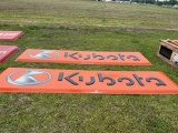 KUBOTA PLASTIC SIGN DOUBLE SIDED 12’ x 3’