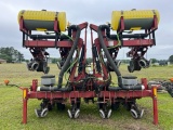 AGCO 8788 8-ROW STACK FOLD VACCUM PLANTER 36”  YETTER ROW CLEANERS IN FURROW FERTILIZER  MONITOR,