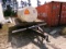 12' X 8' TRAILER W/1000GAL POLY TANK, SINGLE AXLE, DUAL WHEEL, PINTOL HITCH