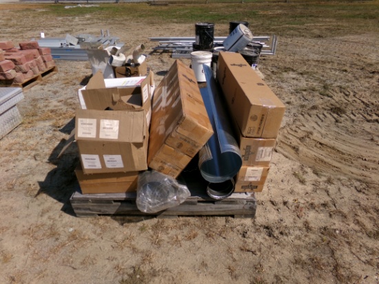 PALLET OF VENT PIPE MATERIALS