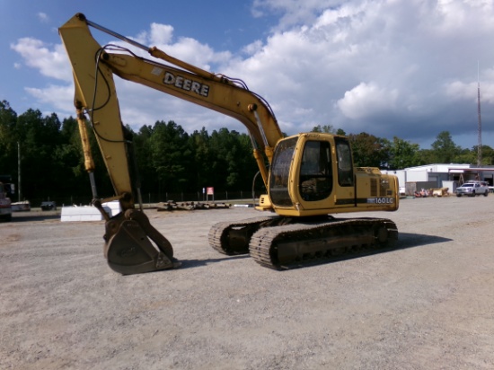 JD 160LC EXCAVATOR, DSL ENGINE, HYDRAULIC THUMB, 38" BUCKET, 8659HRS, SN:PO