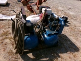 JENN PORTABLE AIR COMPRESSOR, MOUNTED ON SKID, ELECTRIC START