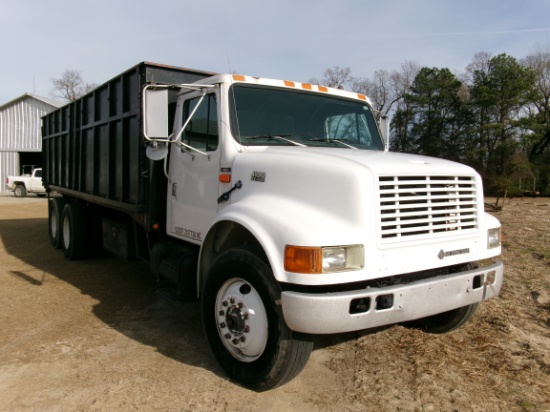 1993 IH 4900 10-WHEELER, DT466 DSL, 10 SPD EATON TRANS, AIR BRAKES, 22’ TWIN CYL DUMP, STEEL SIDES, 