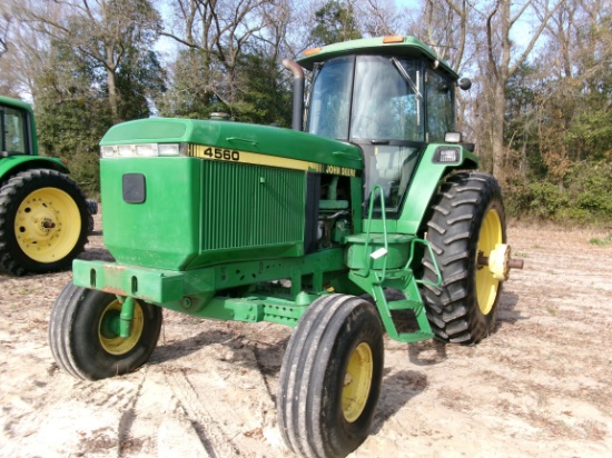 JD 4560 CAB, DSL, QUAD RANGE TRANS, 3 SETS REMOTES, 14212 HRS (2ND OWNER)