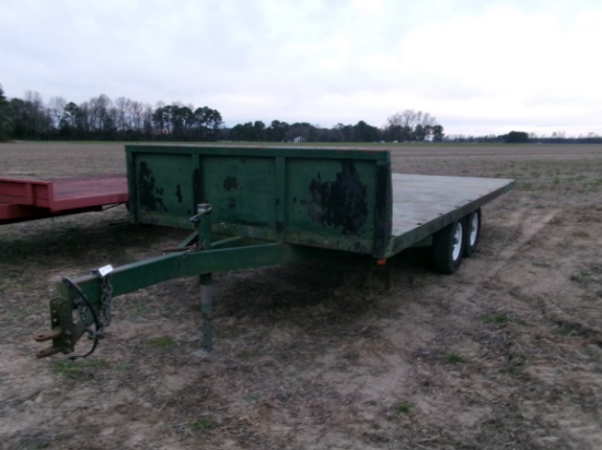 SULLIVAN 20’ X 8’ STEEL TRAILER, TANDEM AXLE