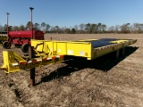 2002 TRAIL-EZE 10-TON, 26’X 8 ½’, DUAL TANDEM TILT TOP TRAILER, AIR BRAKES, PINTOL HITCH