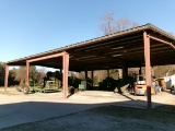 75’ X 40’ X 16’ STEEL BUILDING WITH 20’ X 75’ LEAN TO, ALL SIDES OPEN (BUYER HAS 6 MONTHS TO REMOVE)